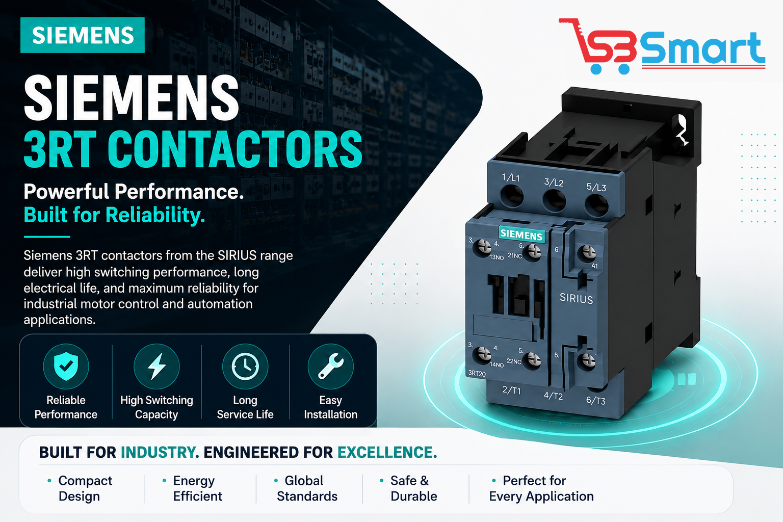 Siemens 3RT Contactors – Reliable Motor Control Solutions for Industrial Applications