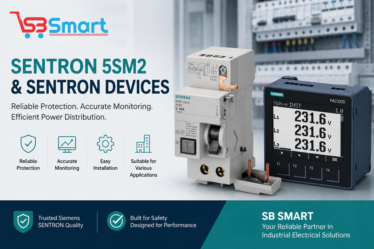 Siemens SENTRON 5SM2 & SENTRON Devices: Reliable Solutions for Electrical Safety