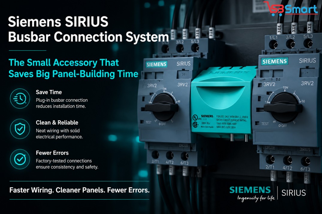 Siemens SIRIUS Busbar Connection System (3RV1927-5AA00): The Small Accessory That Saves Big Panel-Building Time