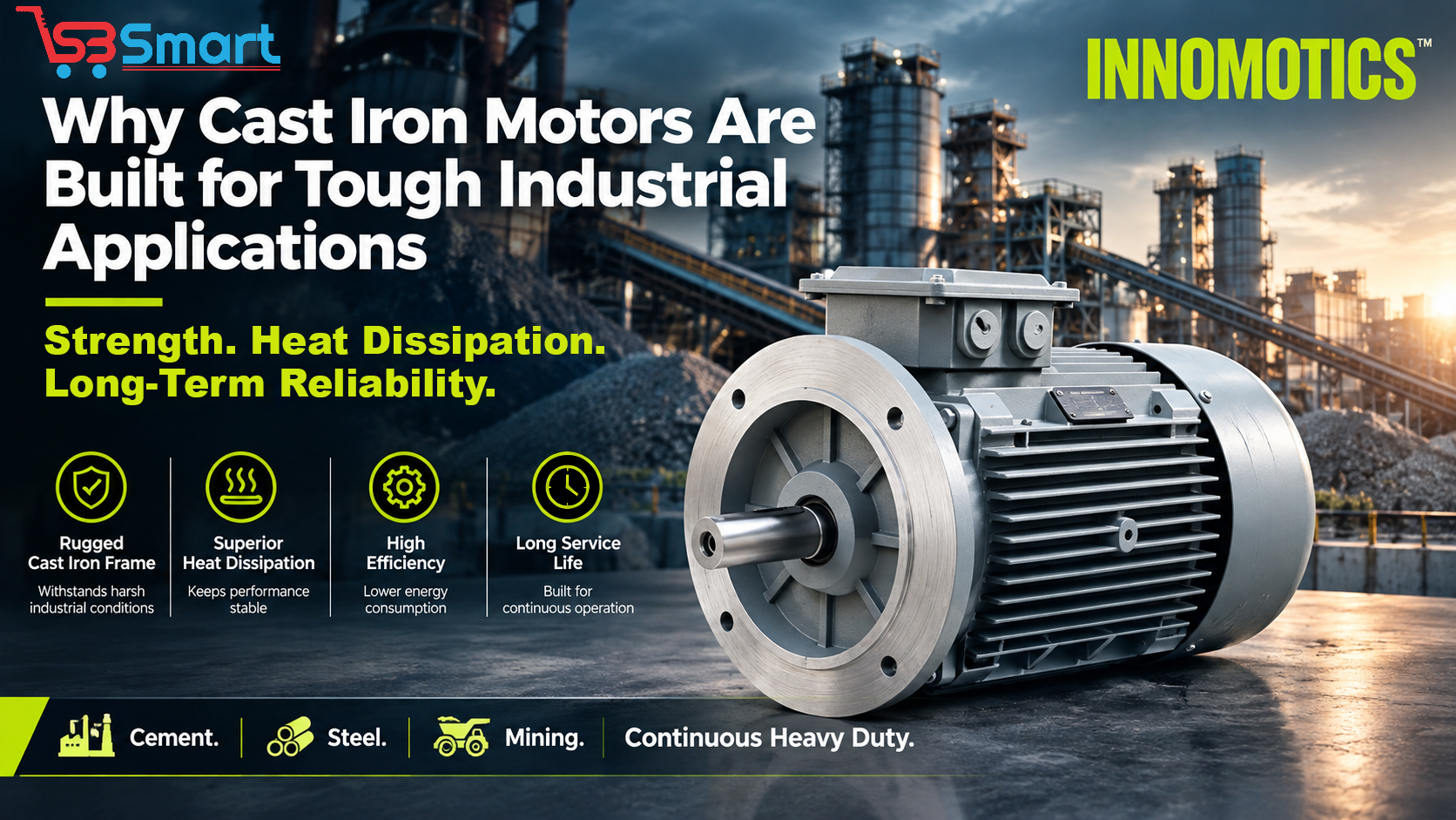 Why Cast Iron Motors Are Built for Tough Industrial Applications