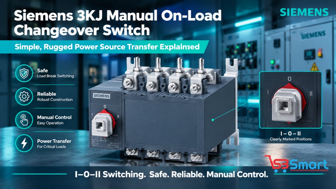 Siemens 3KJ Manual On-Load Changeover Switch: Simple, Rugged Power Source Transfer Explained