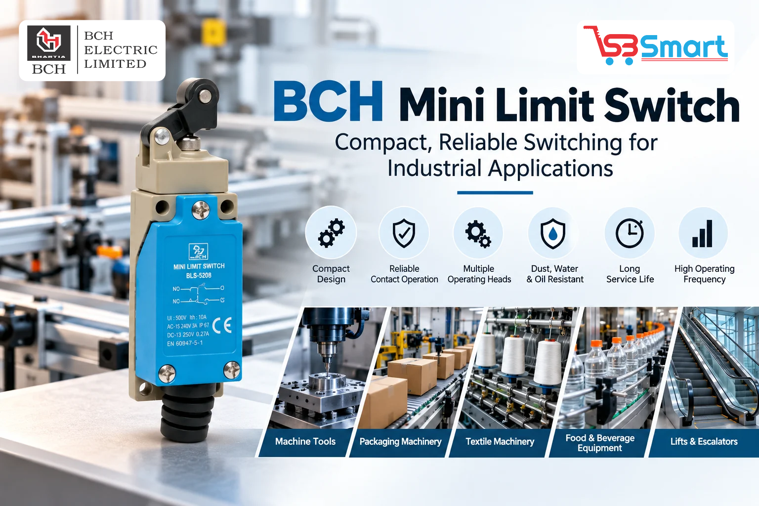 BCH Mini Limit Switch: Compact, Reliable Switching for Industrial Applications