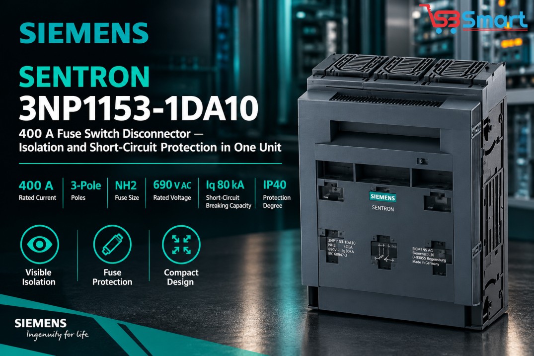 Siemens SENTRON 3NP1153-1DA10: A 400 A Fuse Switch Disconnector That Combines Isolation and Short-Circuit Protection