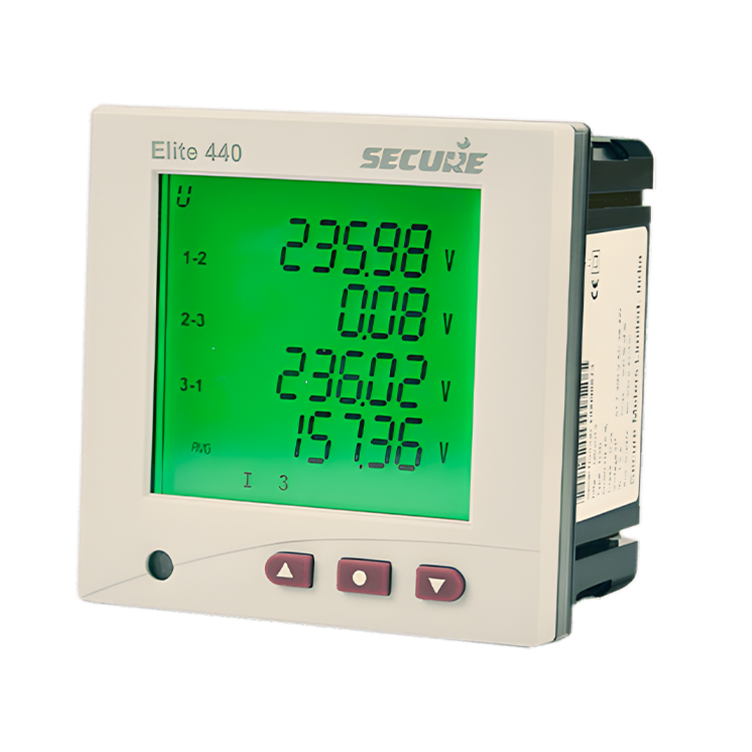 MFM, 4 Line backlit LCD Display, RS-485 Modbus, Dim 96x96mm - Elite 441