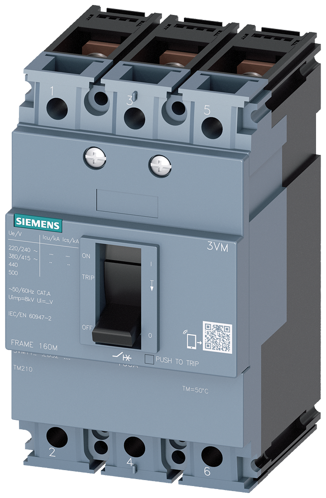 SENTRON 3VM, Thermal Magnetic Trip Unit - 3VM1112-4ED32-0AA0