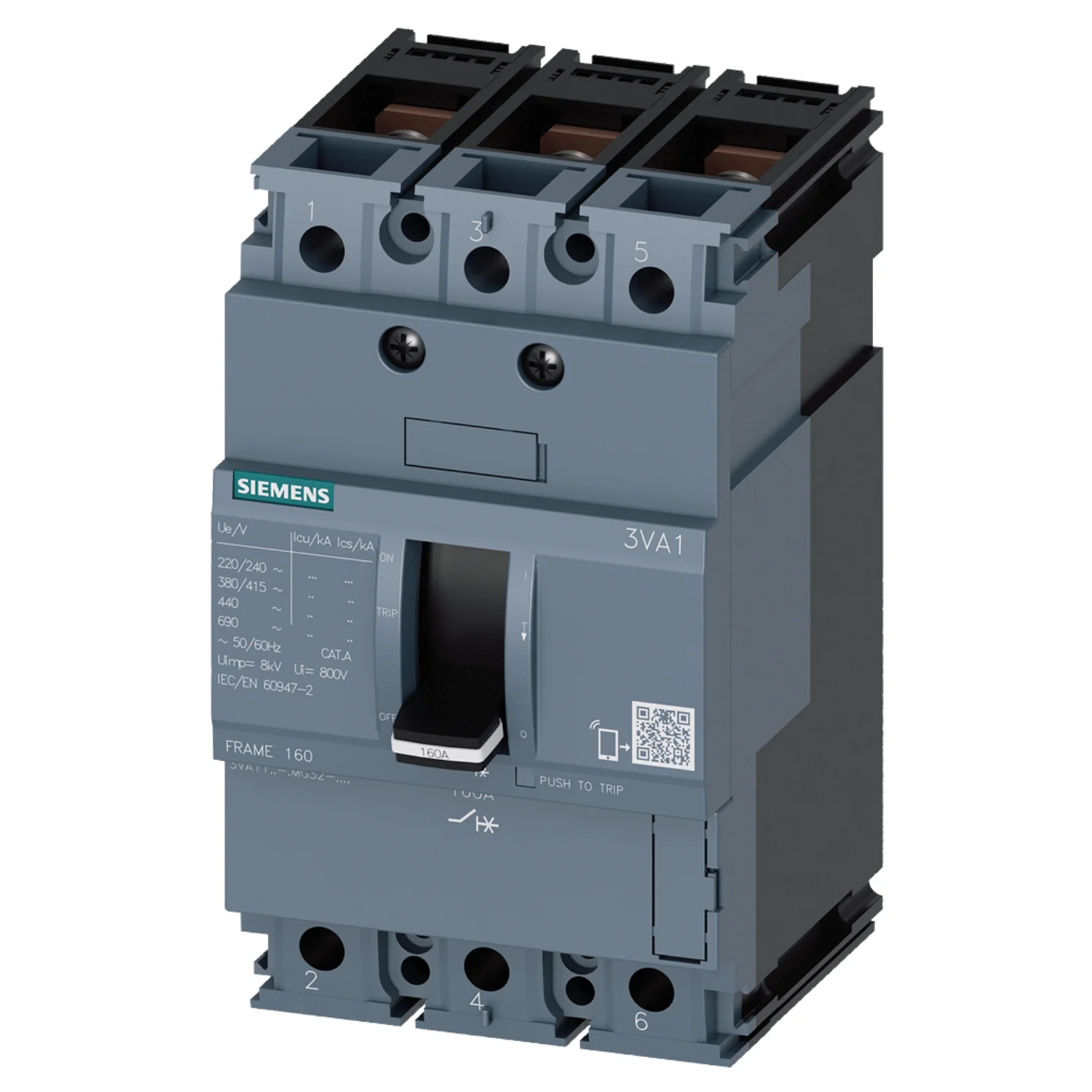 SENTRON 3VM, Thermal Magnetic Trip Unit - 3VM1112-5MH32-0AA0