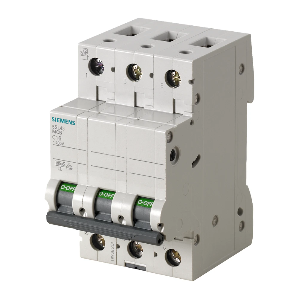 MCB 20A, 3P, 415V AC – 5SL4320-7RC