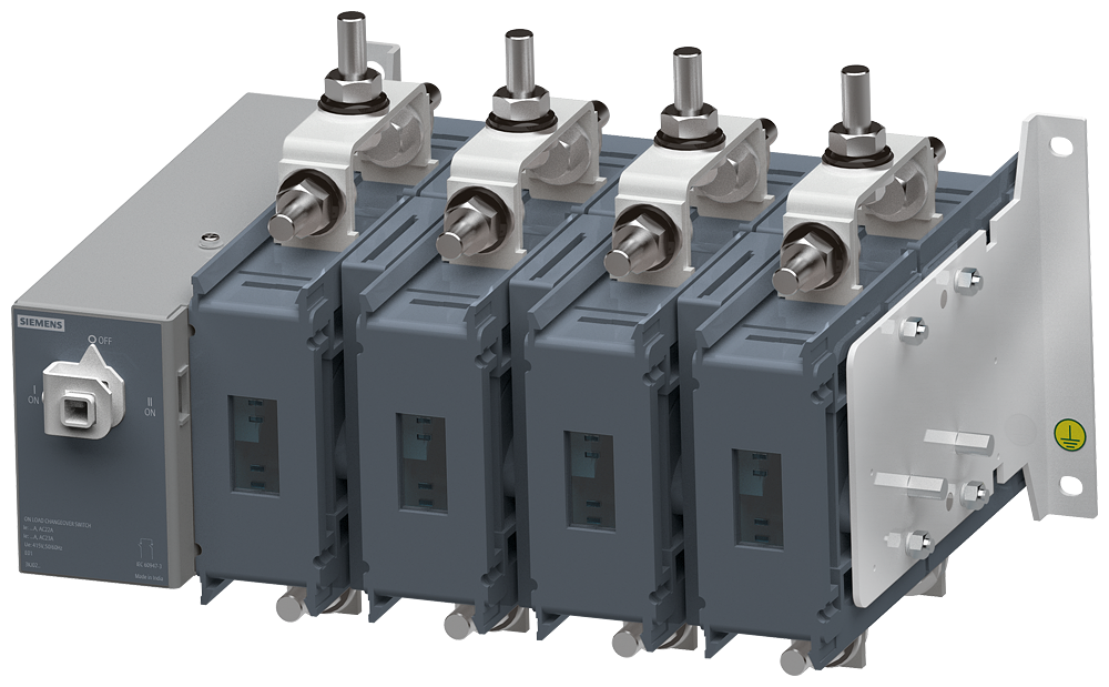 Manual On Load Changeover Switch 3KJ 4-pole, for power distribution - 3KJ0238-4AA20-0AA0