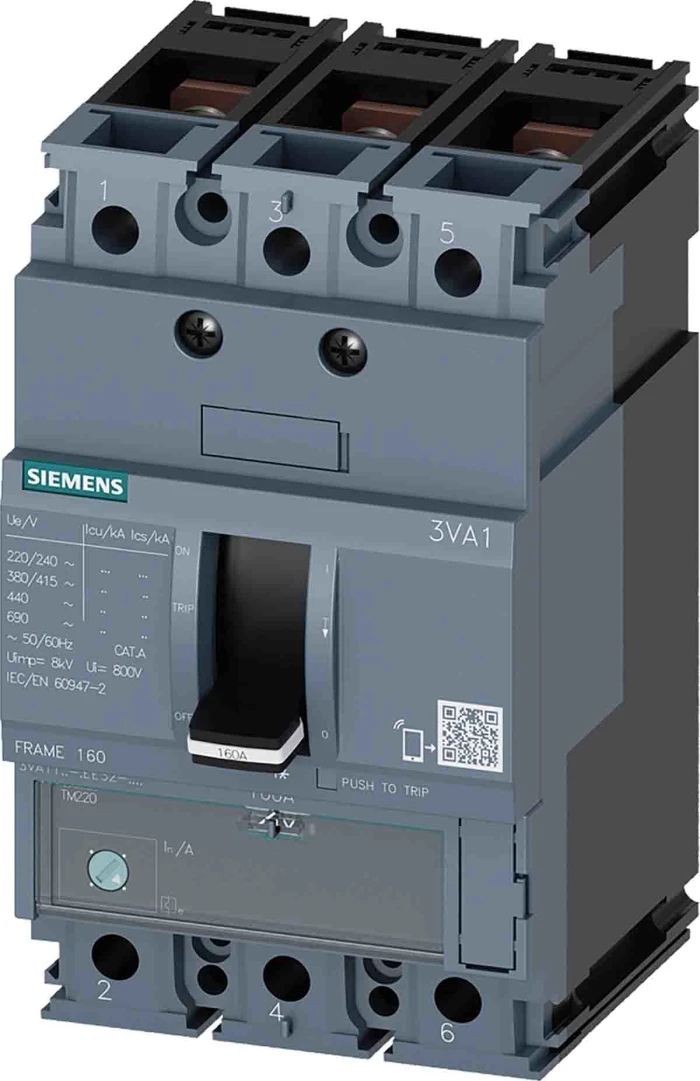 SENTRON 3VA MCCB, Thermal Magnetic Trip Unit - 3VA1110-3EE32-0AA0