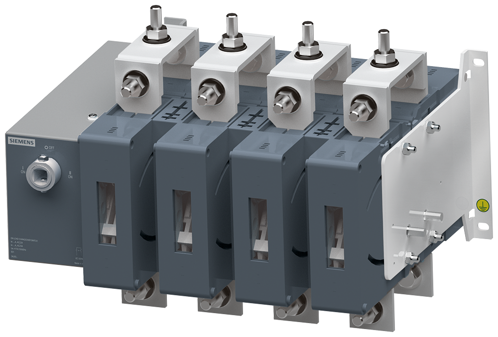Manual On Load Changeover Switch 3KJ 4-pole, for power distribution - 3KJ0348-4AA20-0AA0