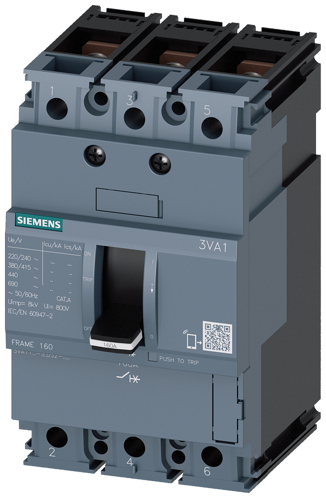 SENTRON 3VA MCCB, Thermal Magnetic Trip Unit - 3VA1116-5ED32-0AA0