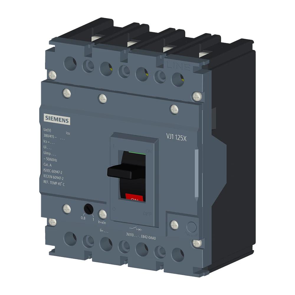 3VJ10 MCCB, Thermal Magnetic Trip Unit - 3VJ1012-1EB42-0AA0