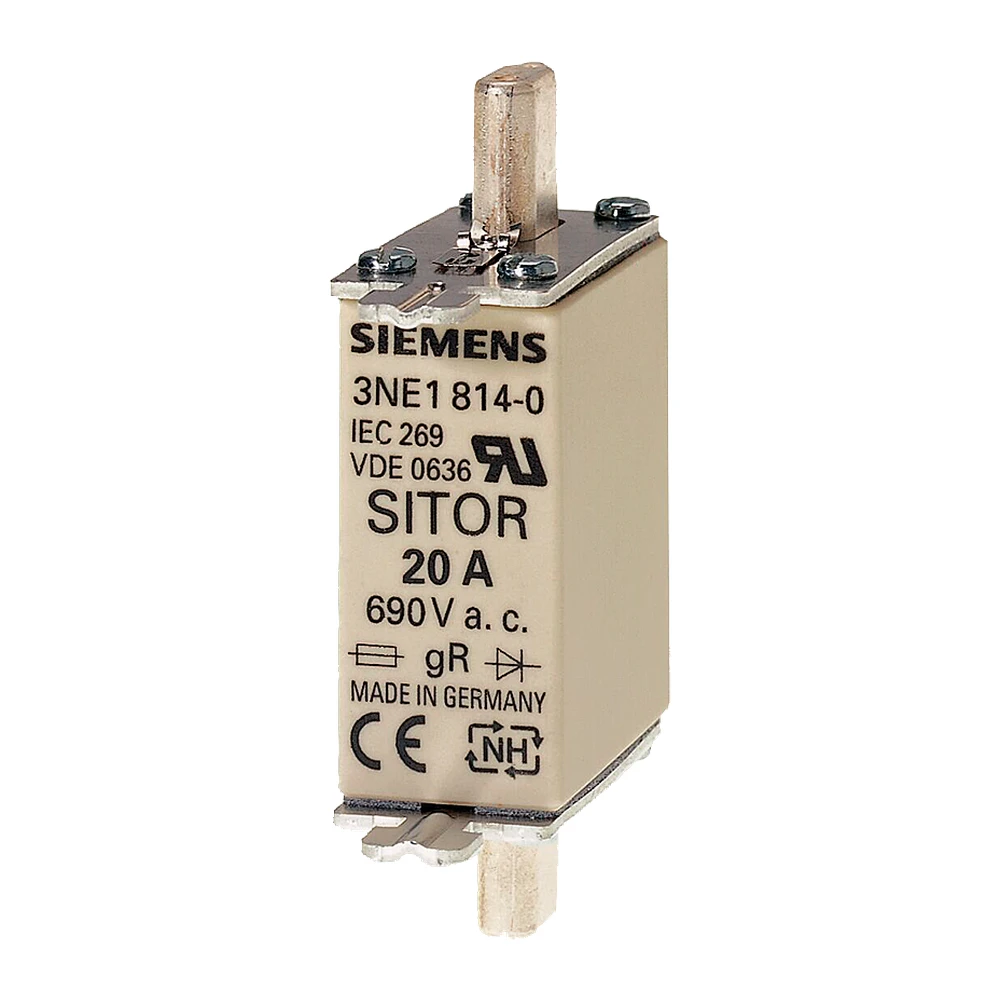 SITOR fuse link with blade contacts NH000 63A gS - 3NE18180