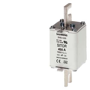 SITOR fuse link with slotted blade contacts NH1 350A aR - 3NE3231