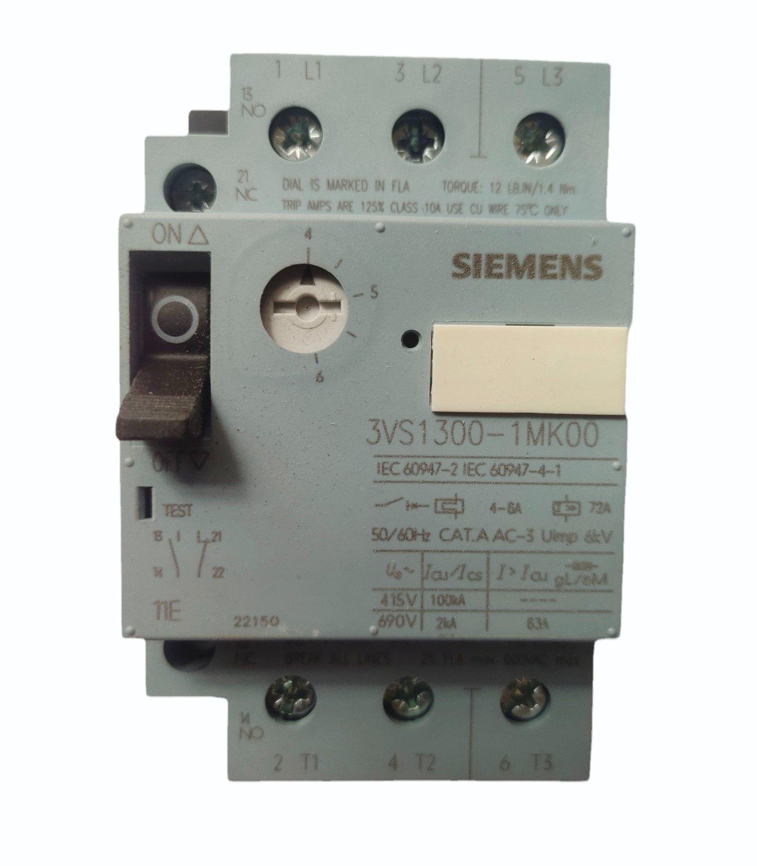 3VS Motor Protection Circuit Breakers – 3VS1300-1MK00