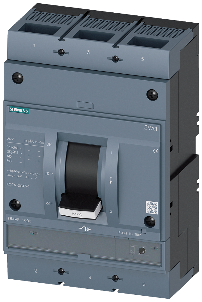 SENTRON 3VA MCCB, Thermal Magnetic Trip Unit - 3VA1563-5MH32-0AA0