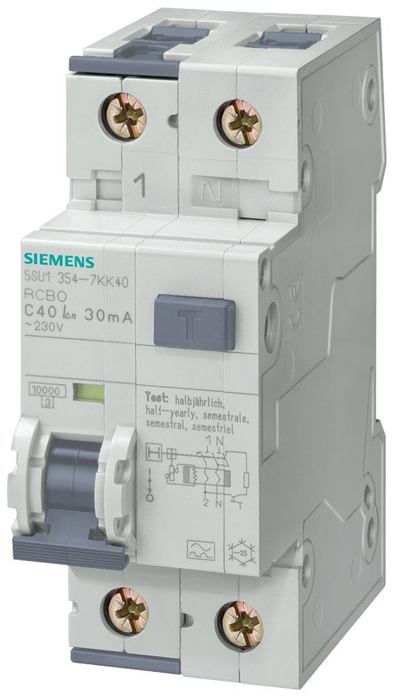 Betagard Residual Current Breaker Operator, Type A with C characteristic – 5SU1354-7RC16