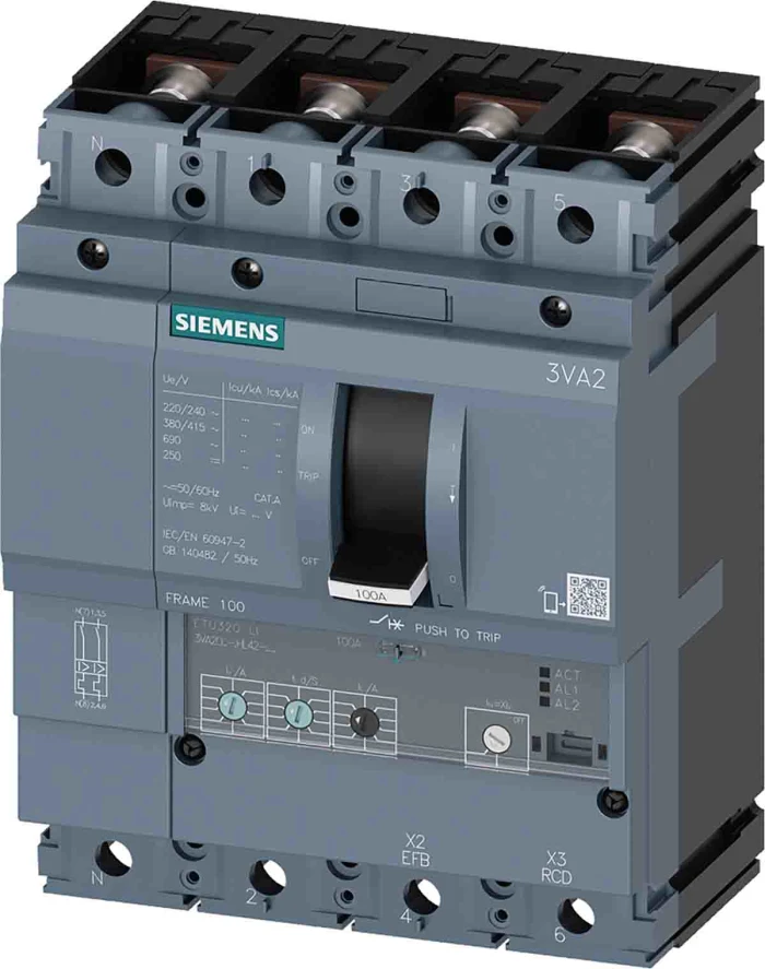 SENTRON 3VA MCCB, Thermal Magnetic Trip Unit - 3VA2063-5HL42-0AA0