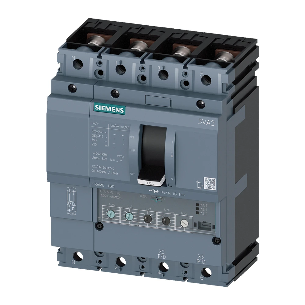 SENTRON 3VA MCCB, Microprocessor Trip Unit - 3VA2116-5HM42-0AA0