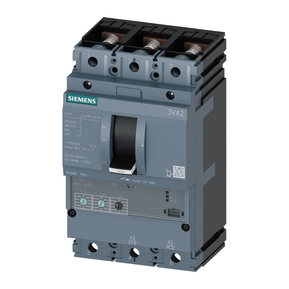 SENTRON 3VA MCCB, Microprocessor Trip Unit - 3VA2225-4HL32-0AA0