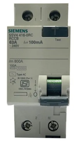 Betagard Residual Current Circuit Breakers, Type AC, applicable in networks for AC residual currents – 5SV4416-0RC