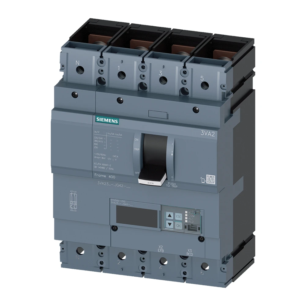 SENTRON 3VA MCCB, Microprocessor Trip Unit - 3VA2340-5JQ42-0AA0