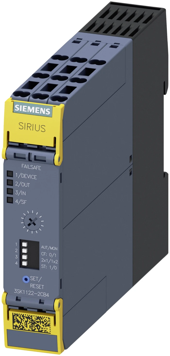 SIRIUS safety relay Basic unit Advanced series with time delay 0.05-3 s-3SK1122-2CB41
