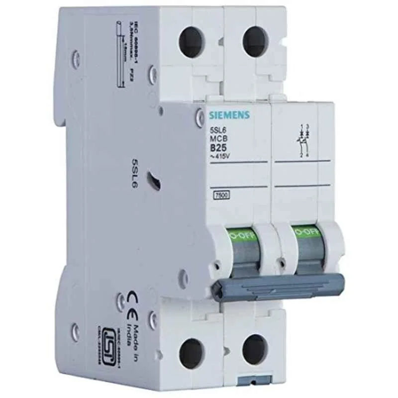 Betagard Miniature Circuit Breaker (MCB), 2 Pole, C Curve for Reliable Circuit Protection – 5SL4202-7RCZ24