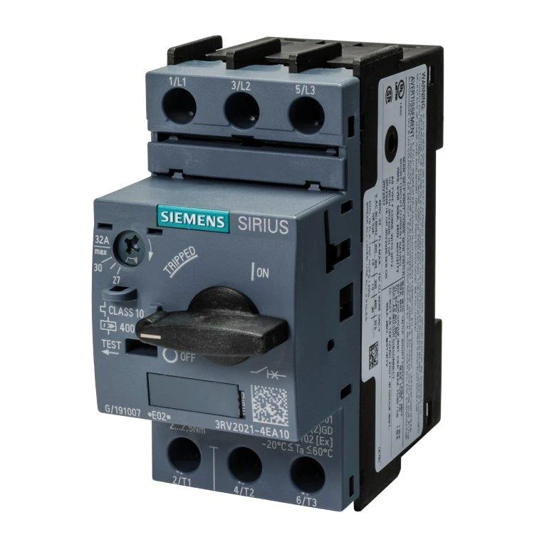 Motor Protection Circuit Breaker, SIRIUS 3RV2 Series, Thermal Magnetic Protection, Variant EA10 - 3RV2021-4EA10