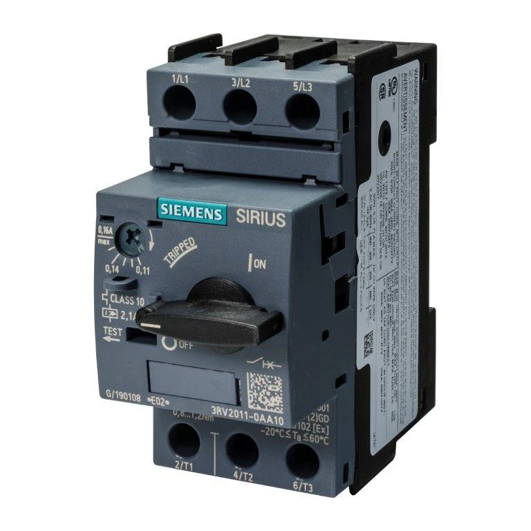Motor Protection Circuit Breaker, SIRIUS 3RV2 Series, Variant AA10 - 3RV2011-0AA10