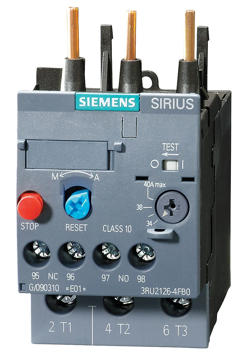 Thermal Overload Relay, SIRIUS 3RU2 Series, Motor Protection Relay, Variant EB0 - 3RU2126-4EB0