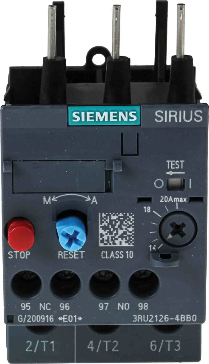 Thermal Overload Relay, SIRIUS 3RU2 Series, Motor Protection Relay, Variant EB008K - 3RU2126-1EB00-8K