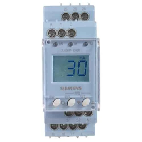 Earth fault monitoring relay, Auxiliary voltage: 85-270V AC/DC, Change over contact: 2C/O, Width: 35mm module -7UG0861-1BU20