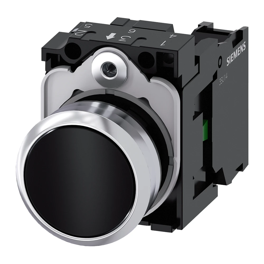 Push Button Actuator, SIRIUS ACT 3SU1 Series, Metal Type, Variant AB101BA0 - 3SU11500AB101BA0