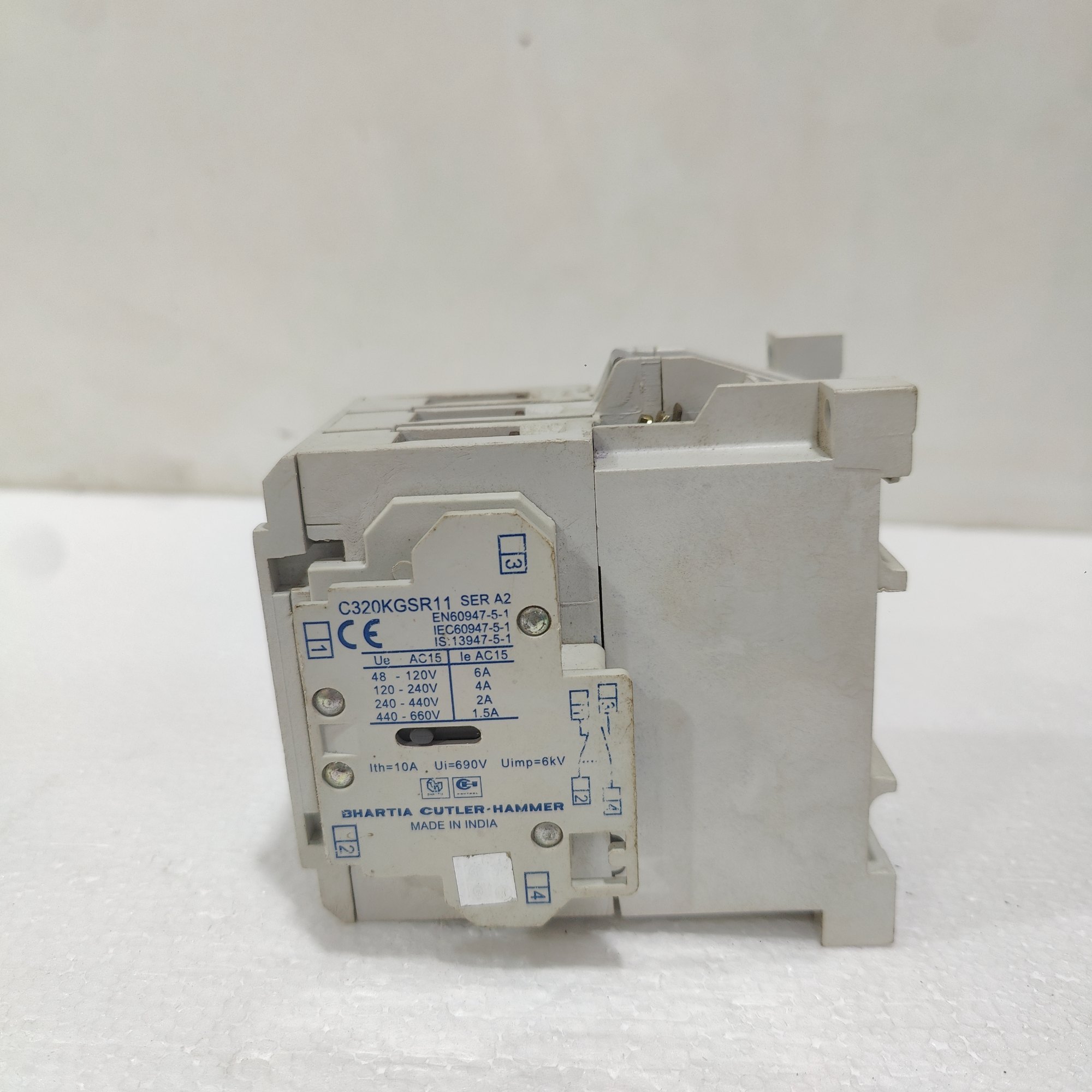 Side Mount Auxiliary Contact Block, 1NO+1NC for Freedom Contactors – C320KGSR11