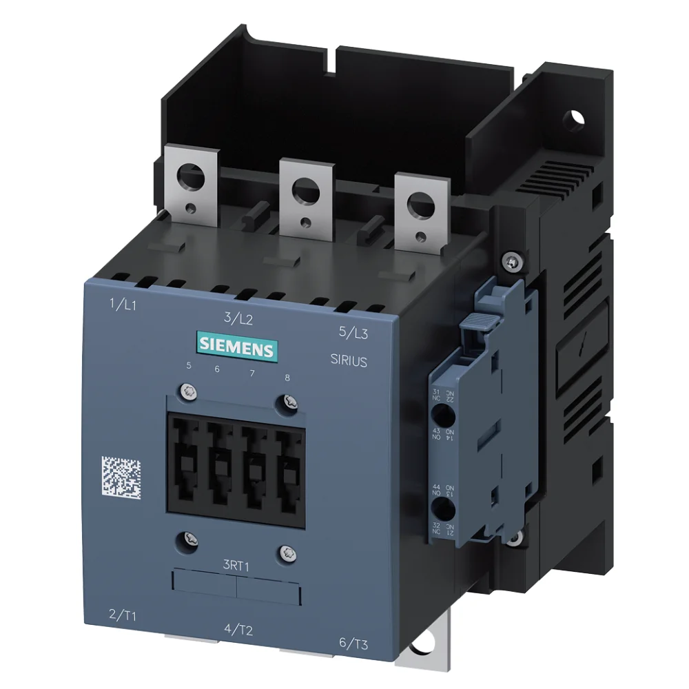 Power Contactors, Contactor without operating coil (Please order coil separately), Contactor with Aux - 3RT1064-6LA068K