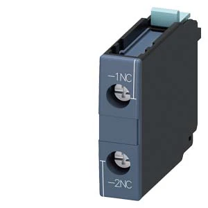 Auxiliary Contact Blocks (S6 - S12), 1 Pole Front mounted Auxiliary Contact blocks S6 - S12 - 3RH1921-1CD01