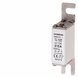 Fuses for semiconductor protection - 3NE8 type, 690 V AC / 700V DC - 3NE87271