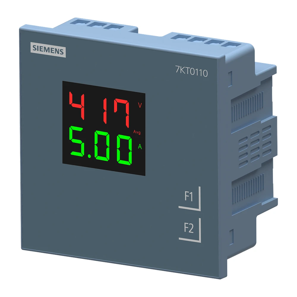 Power Monitoring Device Panel instrument for voltage and current LED display Vaux: 95V to 240V AC x/1 or 5 A, Class 1  - 7KT0110