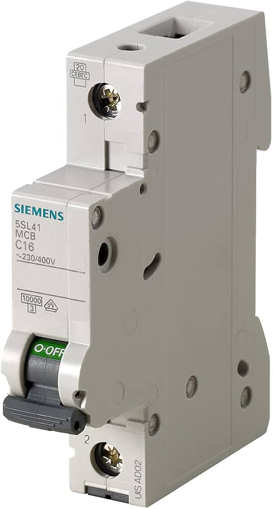 Miniature circuit breaker 240/415 V 10kA, 1-pole, C, 40 A - 5SL4140-7RC