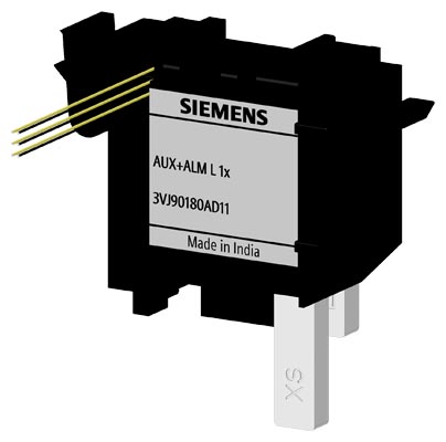 accessory 3VJ9 IEC framesize 3VJ10 125A auxiliary switch 1 x changeover contact left - 3VJ9018-0AN11