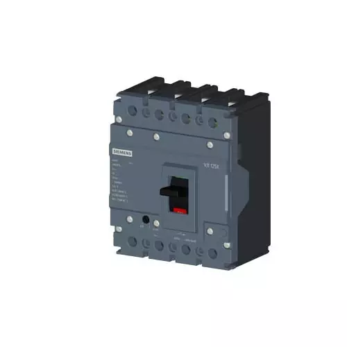 circuit breaker 3VJ1 IEC framesize 3VJ10 125A line protection ATFM 4-pole Icu=25kA@415V Ics=75% Icu In=20A overload protection Ir=16A...20A - 3VJ1002-3EB42-0AA0