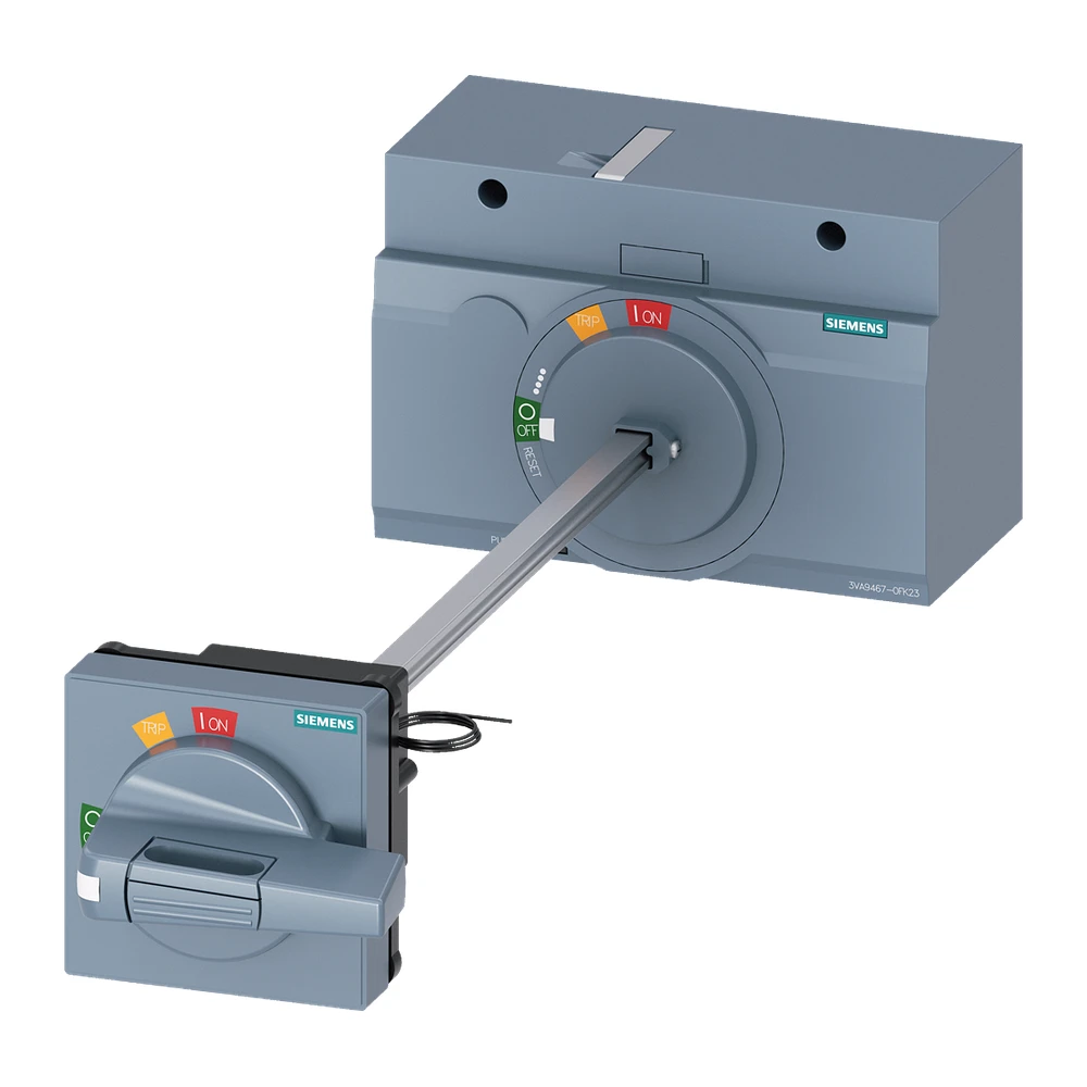 Door mounted rotary operator as standard with plastic handle 8UC IP65 for India, accessory for: 3VA13/14; 3VA23/24 - 3VA9467-0FK51
