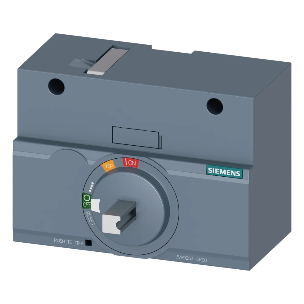 Door mounted rotary operator as standard with plastic handle 8UC IP65 for India, accessory for: 3VA12 - 3VA9257-0FK51