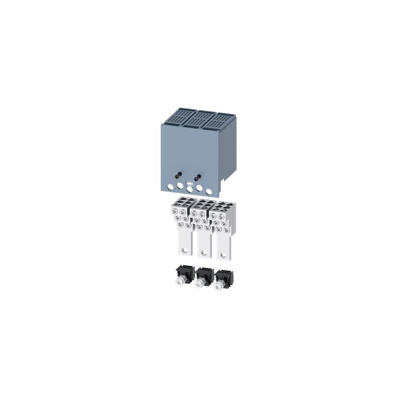 Wire connector TA2.5 6 x 14 AWG...2 AWG for 6 cables 3 units; incl. terminal cover extended with holes for voltage testing; accessory for: 3VA51 - 3VA9133-0JF68